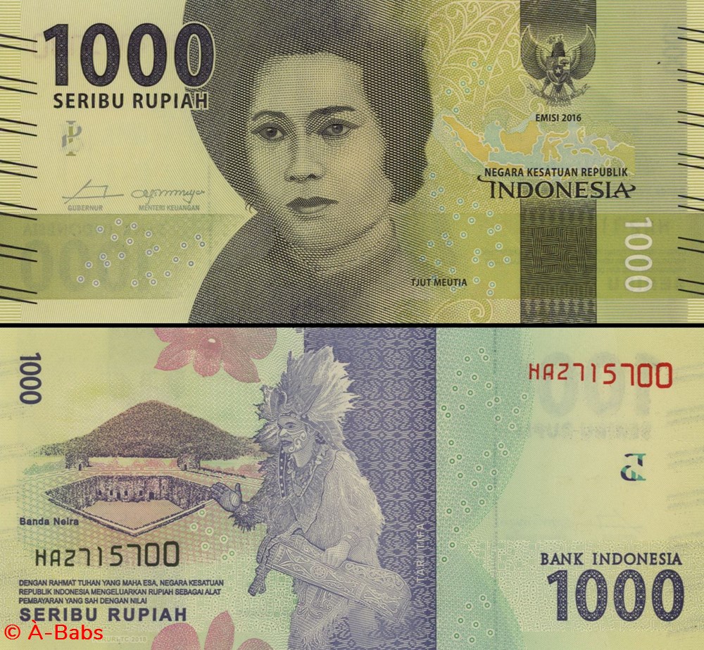 INDONÉSIE - PICK 154 b - 1000 ROUPIES - 2017 billets asie indonesie pick 154 b 1000 roupies 2017