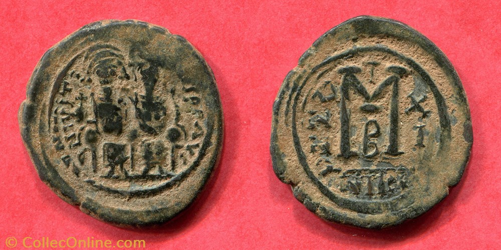 JUSTIN II & SOPHIE - Sear ? monnaies byzantines l empire d anastase maurice tibere justin ii sophie sear
