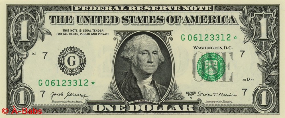 billets amerique du nord etats unis g 1 federal reserve notes small size 2017a series