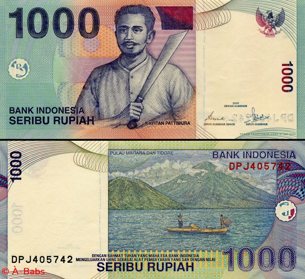 billets asie indonesie pick 141 e 1000 roupies 2004