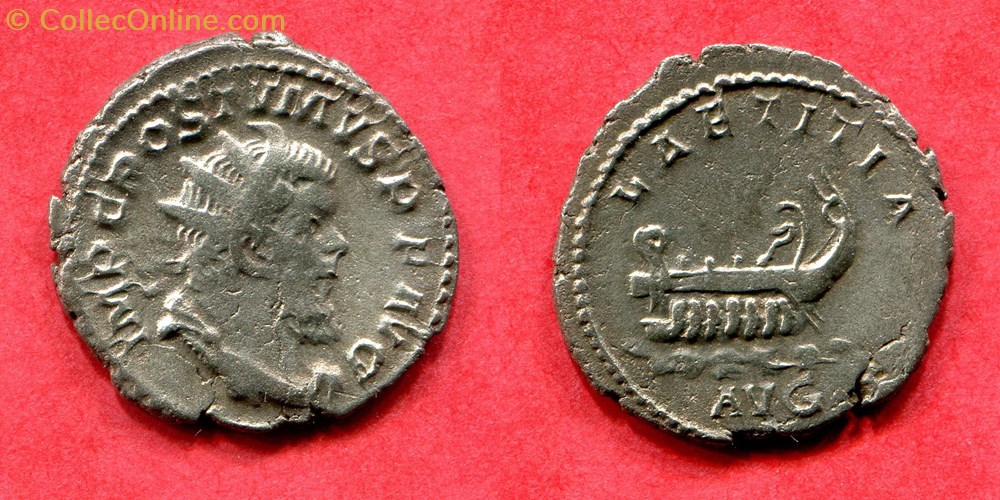 monnaie antique jc ap romaine republicaine imperiale postume laetitia avg ric 73