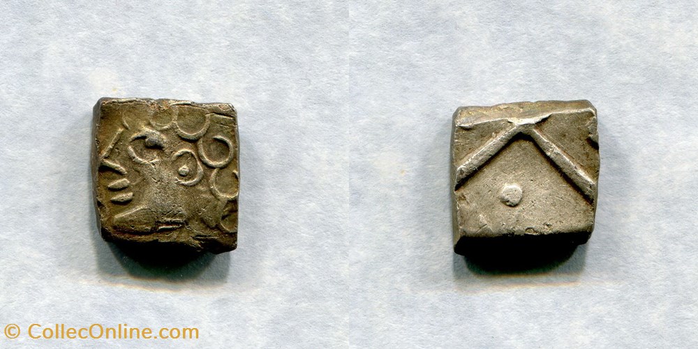 SOTIATES - Drachme à la Tête bouclée du Causé monnaies antiques celtes sotiates drachme a la tete bouclee du cause