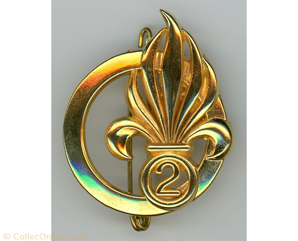 Insigne béret Légion Etrangère - 2° Régiment Infanterie militarium medaille insigne beret legion etrangere 2 regiment infanterie