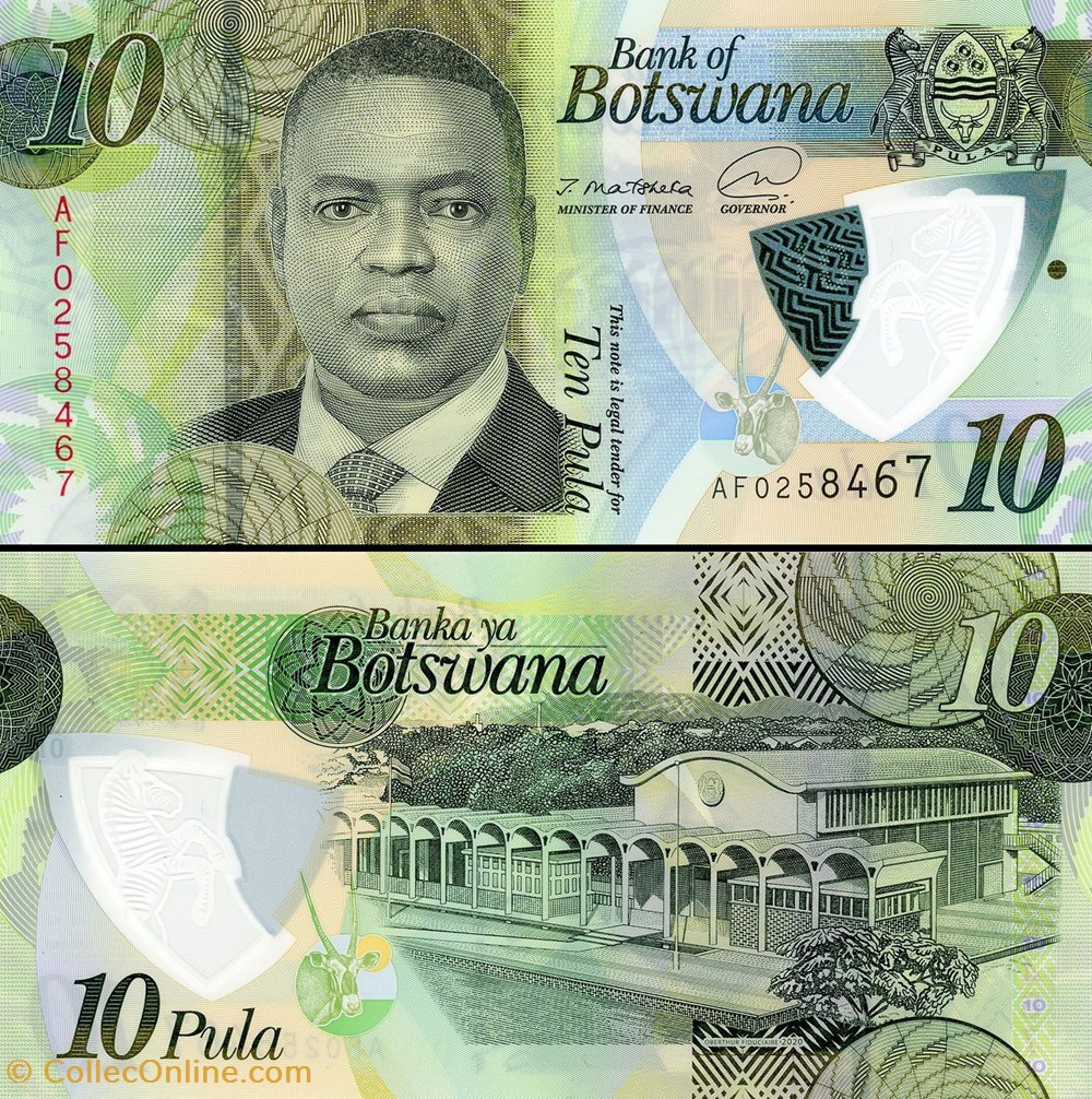 BOTSWANA - PICK 36 A - 10 PULA - 2021 billets afrique botswana pick 36 a 10 pula 2021