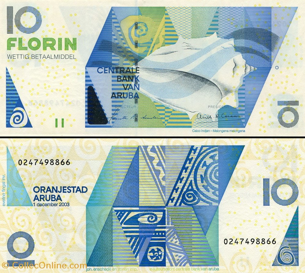 ARUBA - PICK 16a - 10 FLORIN - 2003 billets amerique centrale et caraibes aruba pick 16a 10 florin 2003