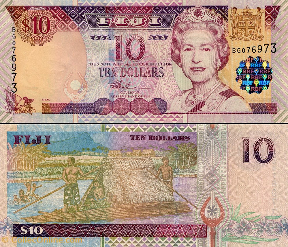 FIDJI - PICK 106 a - 10 DOLLARS - 2002 billets oceanie fidji pick 106 a 10 dollars 2002