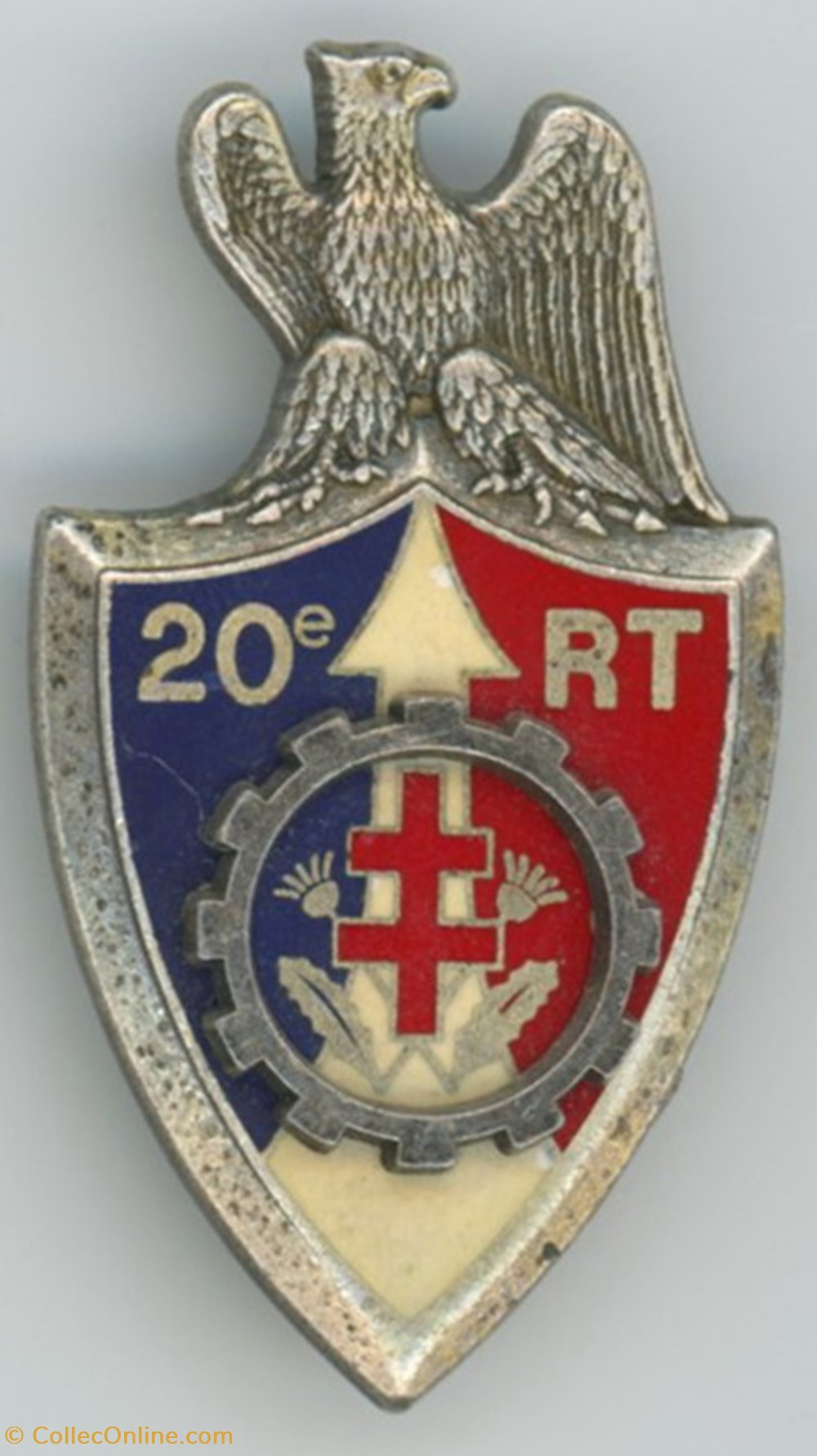 Insigne Terre - 20° Régiment du Train militaria medailles insignes insigne terre 20 regiment du train