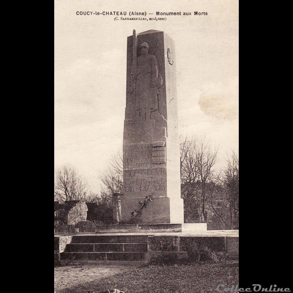 carte postale france picardie 02 coucy le chateau