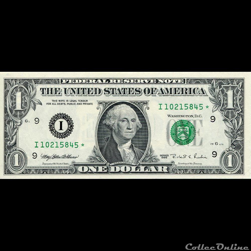 billet amerique du nord etat uni i 1 federal reserve notes small size 1995 series