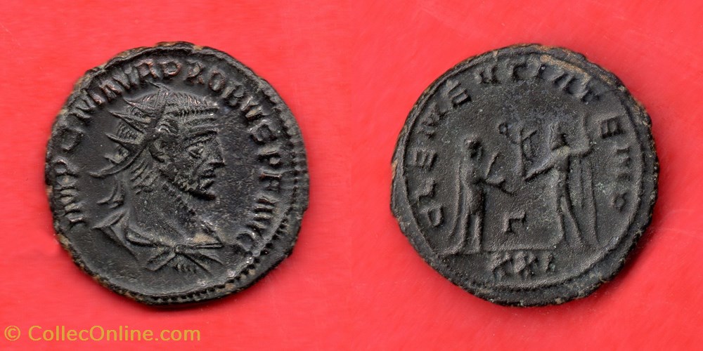 PROBUS - CLEMENTIA TEMP - RIC 922 monnaies antiques romaines imperiales et republicaines probus clementia temp ric 922