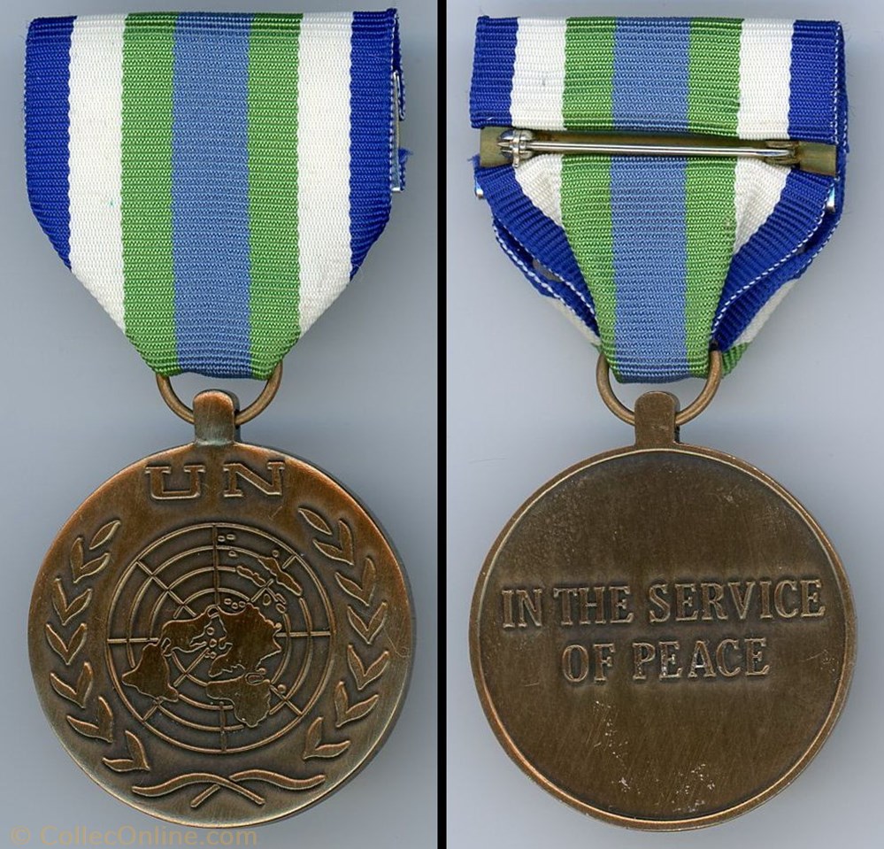 Médaille commémorative de l'UNOMSIL- MONUSIL - Sierra Leone medaille commemorative de unomsil monusil sierra leone
