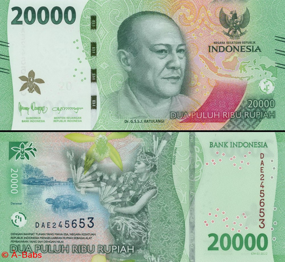 INDONÉSIE - PICK 166 a - 20 000 ROUPIES - 2022 billets asie indonesie pick 166 a 20 000 roupies 2022