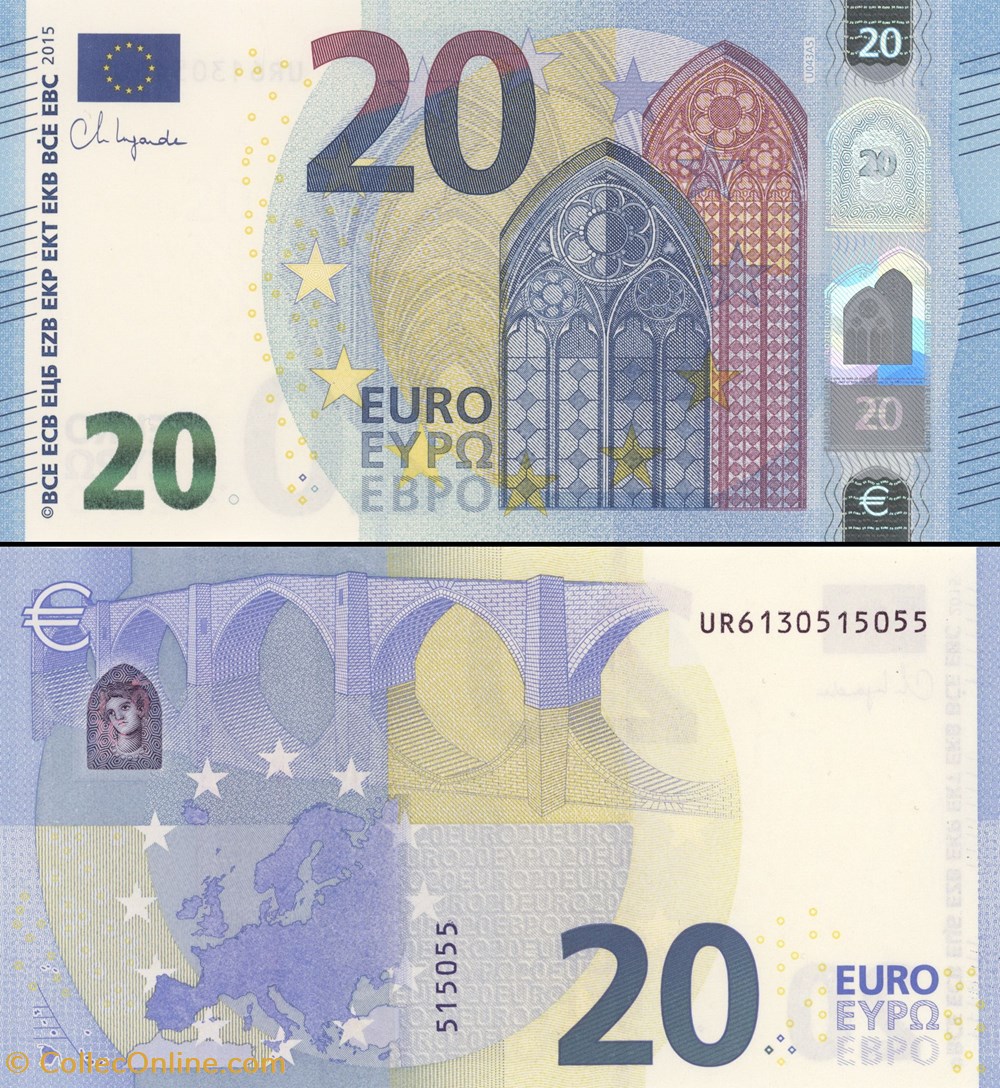 billets allemagne 20 euros signature lagarde pick 22 u france