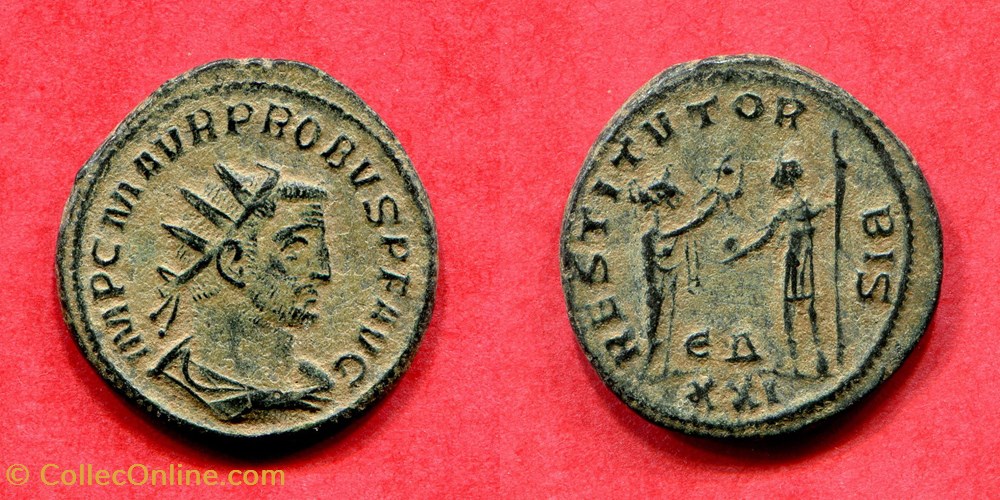 PROBUS - RESTITVT ORBIS - RIC 925 monnaie antique av jc a ap romaine republicaine imperiale probus restitvt orbis ric 925