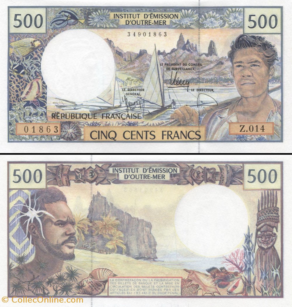 FRANCS TERRITOIRES FRANCAIS DU PACIFIQUE - PICK 1 b 6 - 500 FRANCS - 2007 billets oceanie francs territoires francais du pacifique pick 1 b 6 500 francs 2007