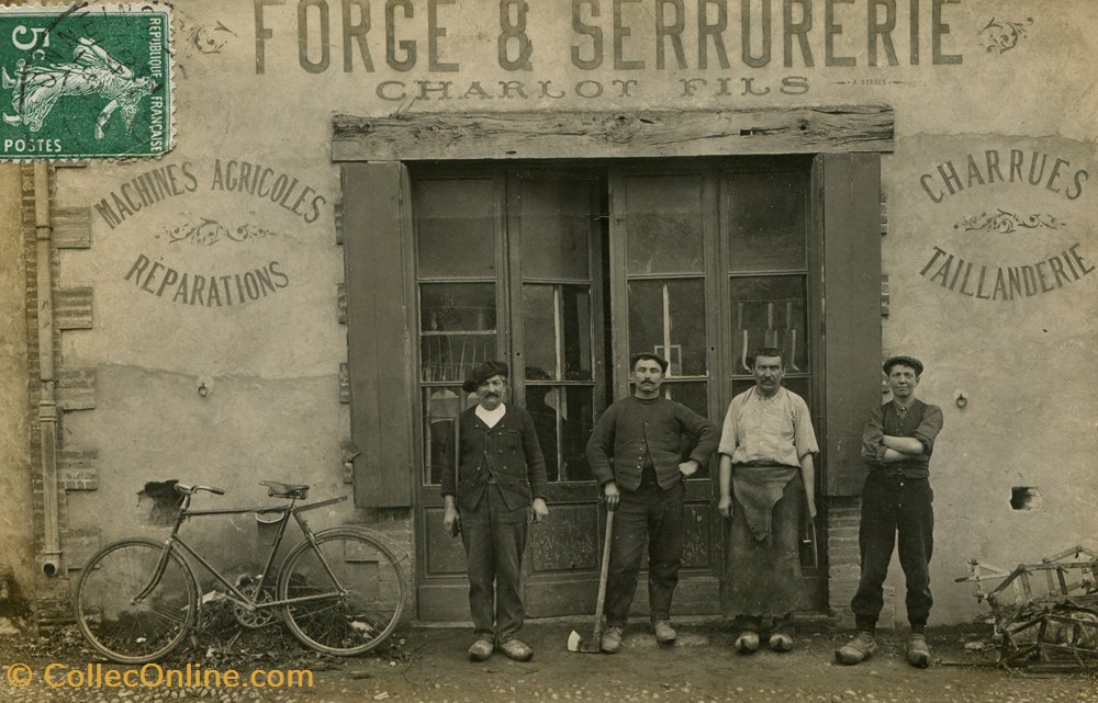 cartes postales europe france tonneins cycles et forges charlot