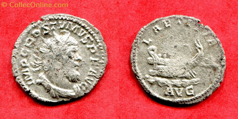 monnaie antique jc ap romaine republicaine imperiale postume laetitia avg ric 73