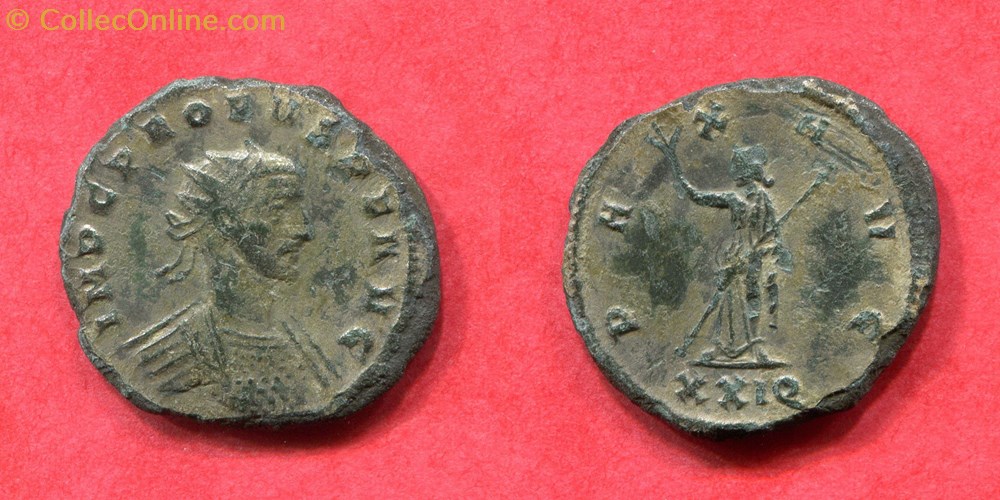 monnaie antique jc ap romaine republicaine imperiale probus pax avg ric 706