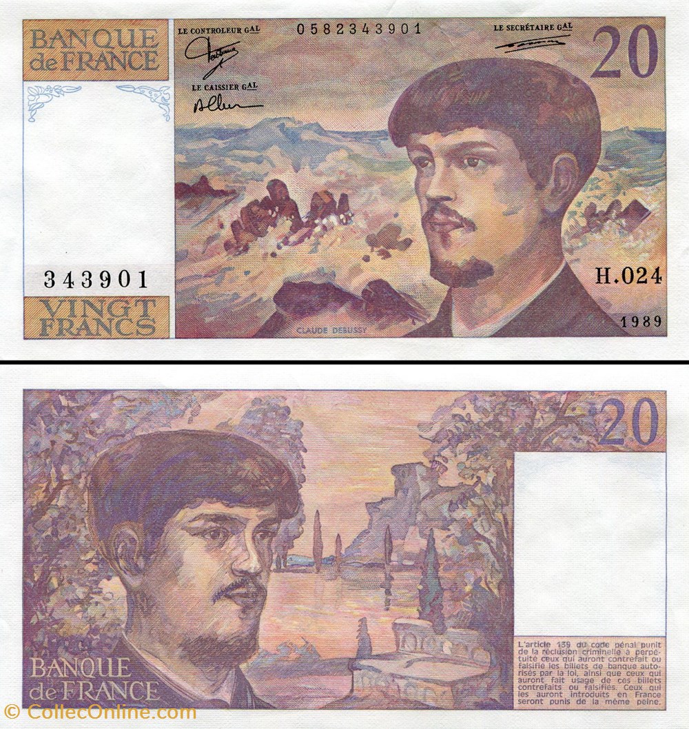 billets europe france 20 francs 1989 h 024