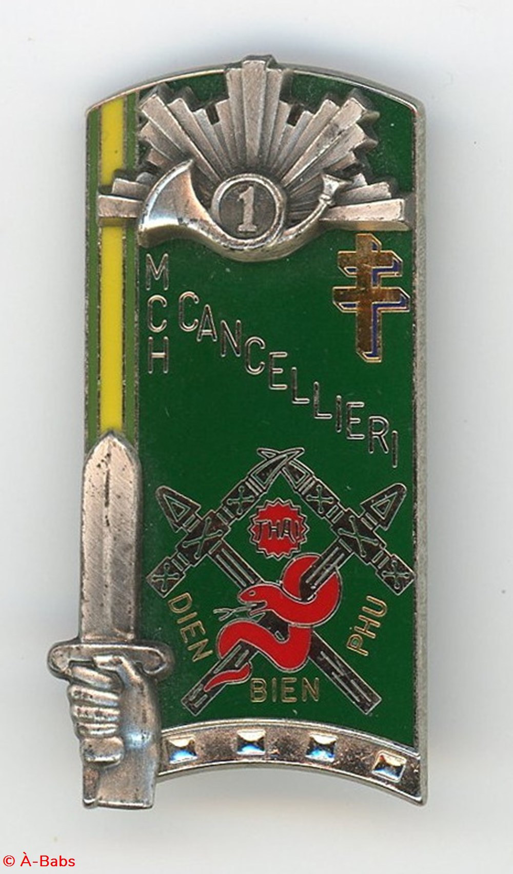 Insigne ENSOA - 158° Promotion Cancellieri Xavier militaria medailles insignes insigne ensoa 158 promotion cancellieri xavier