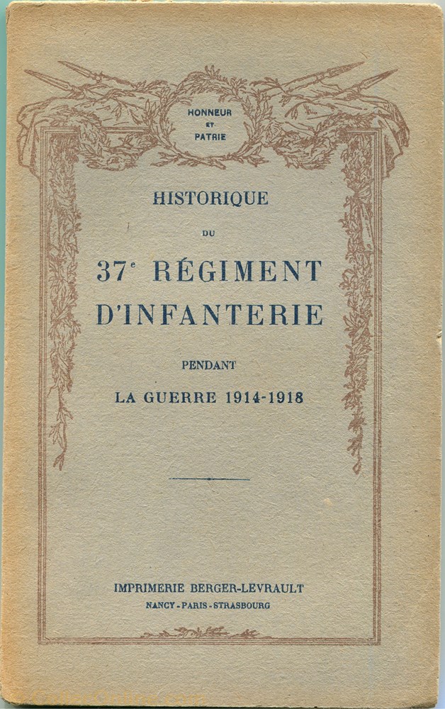 militarium livre revue catalogue historique du 37 regiment infanterie