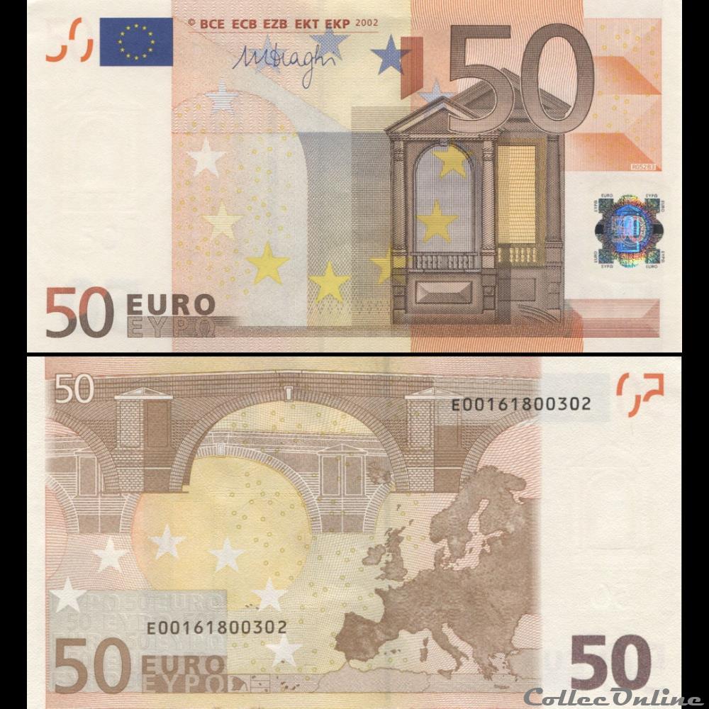 50 EUROS - SIGNATURE DRAGHI - PICK 17 E - SLOVAQUIE billet 50 euros signature draghi pick 17 e slovaquie
