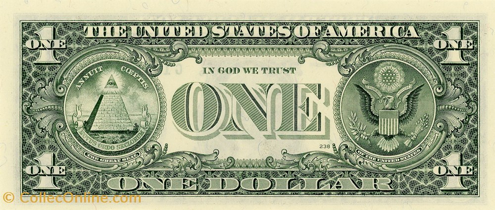 G- 1$ Federal Reserve Notes - Small Size 1988A Series billets amerique du nord etats unis g 1 federal reserve notes small size 1988a series