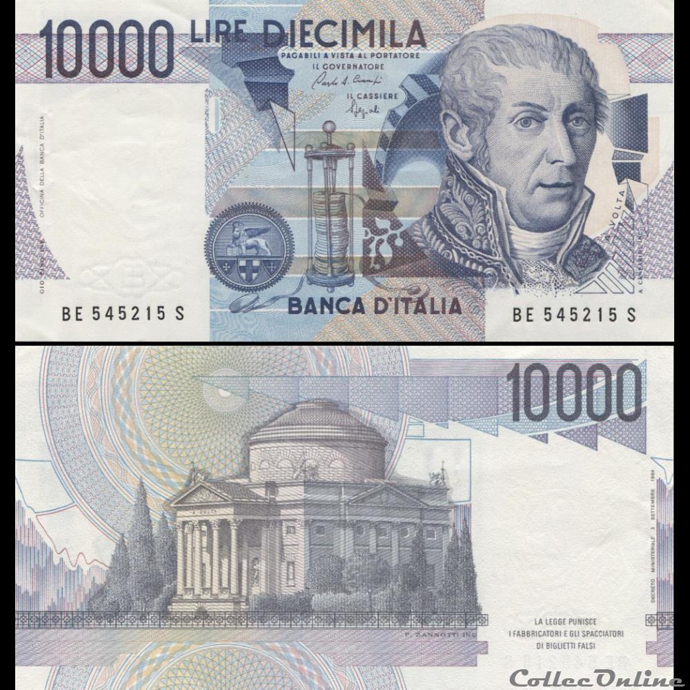 billet moldavie italie pick 112 b 10 000 lire 1984