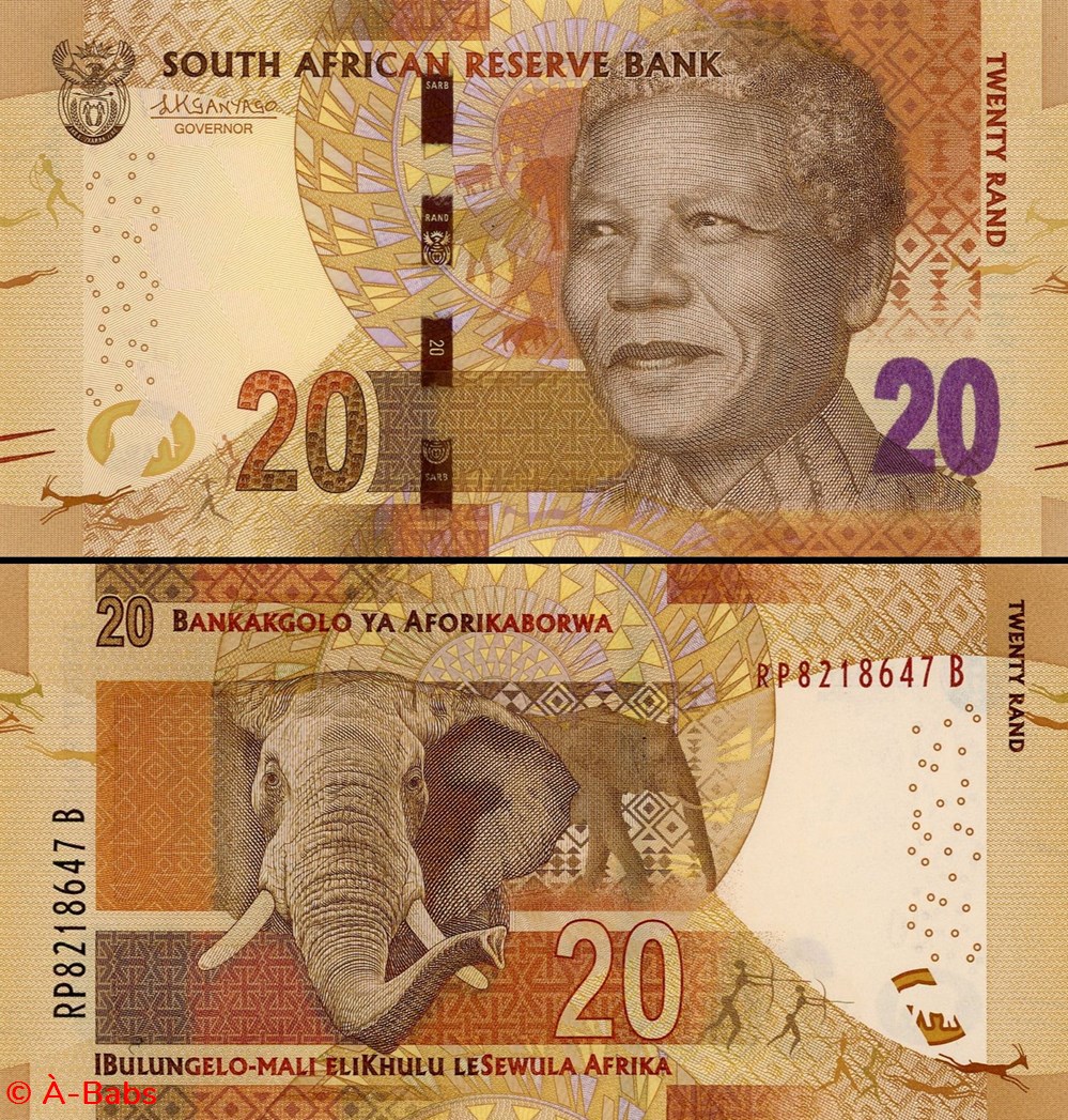 billets afrique du sud pick 139b 20 rand 2013