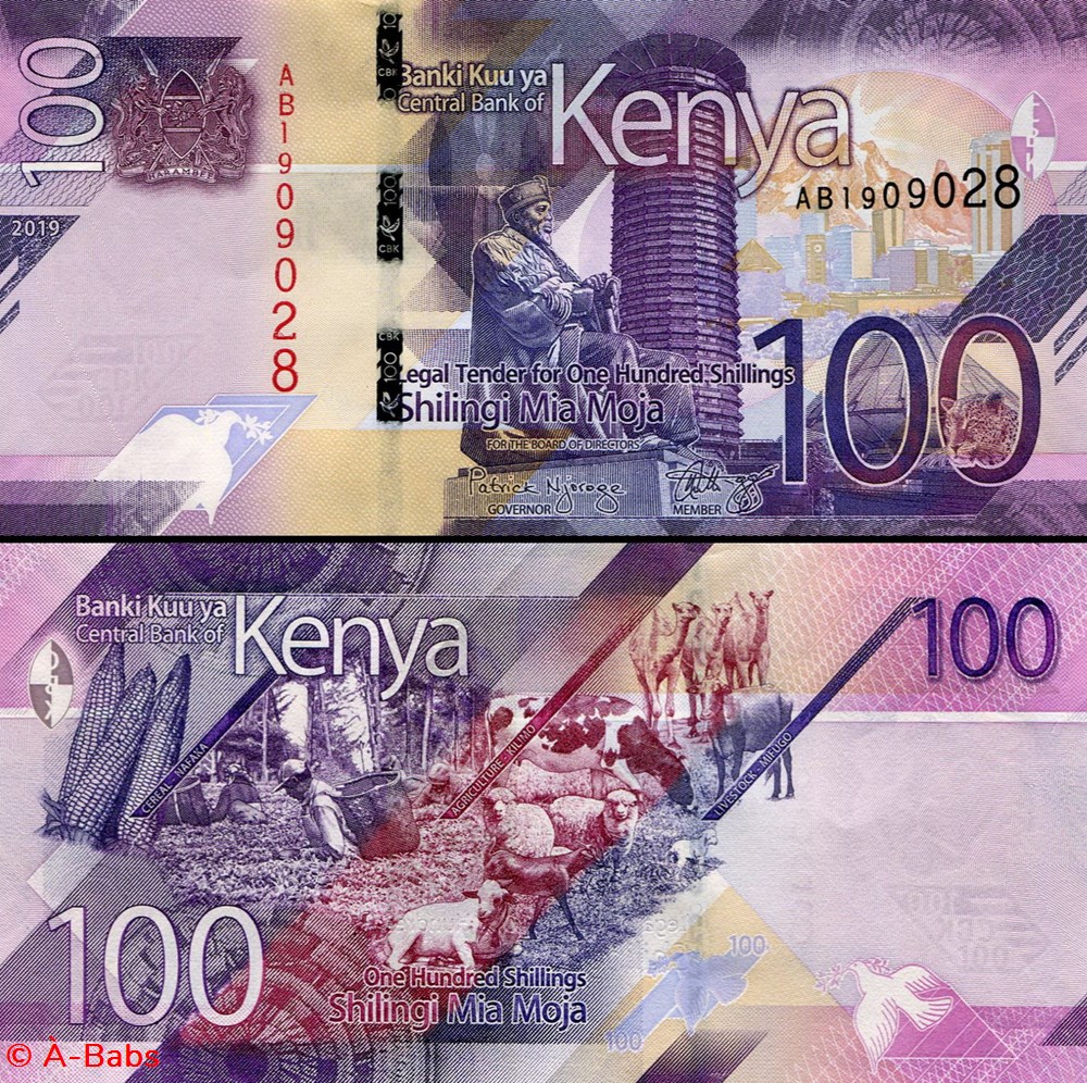 KENYA - PICK 53 a - 100 SHILLINGS - 2019 billets afrique kenya pick 53 a 100 shillings 2019