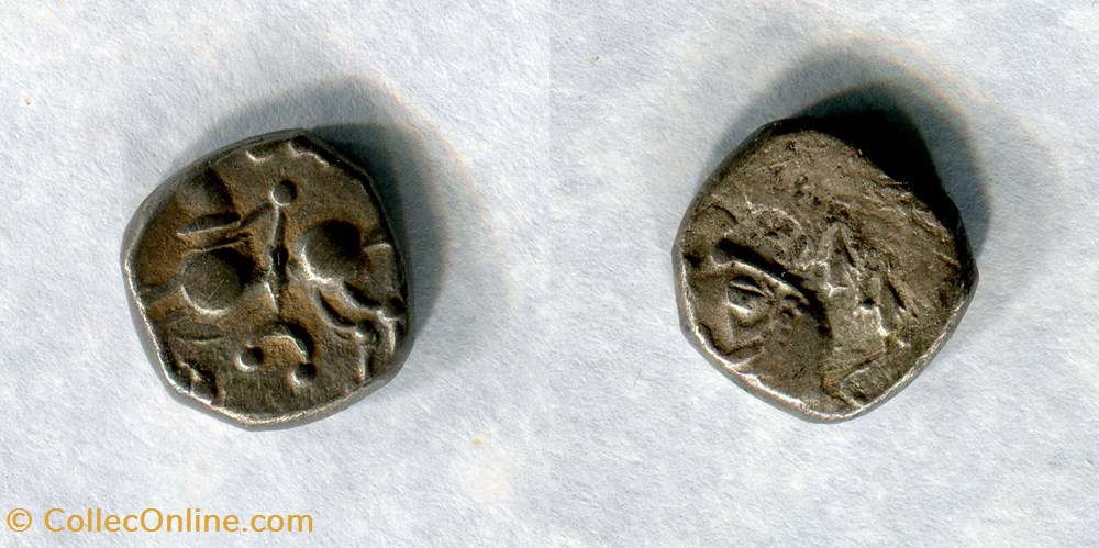 NITIOBROGES - Denier monnaies antiques a celtes nitiobroges denier