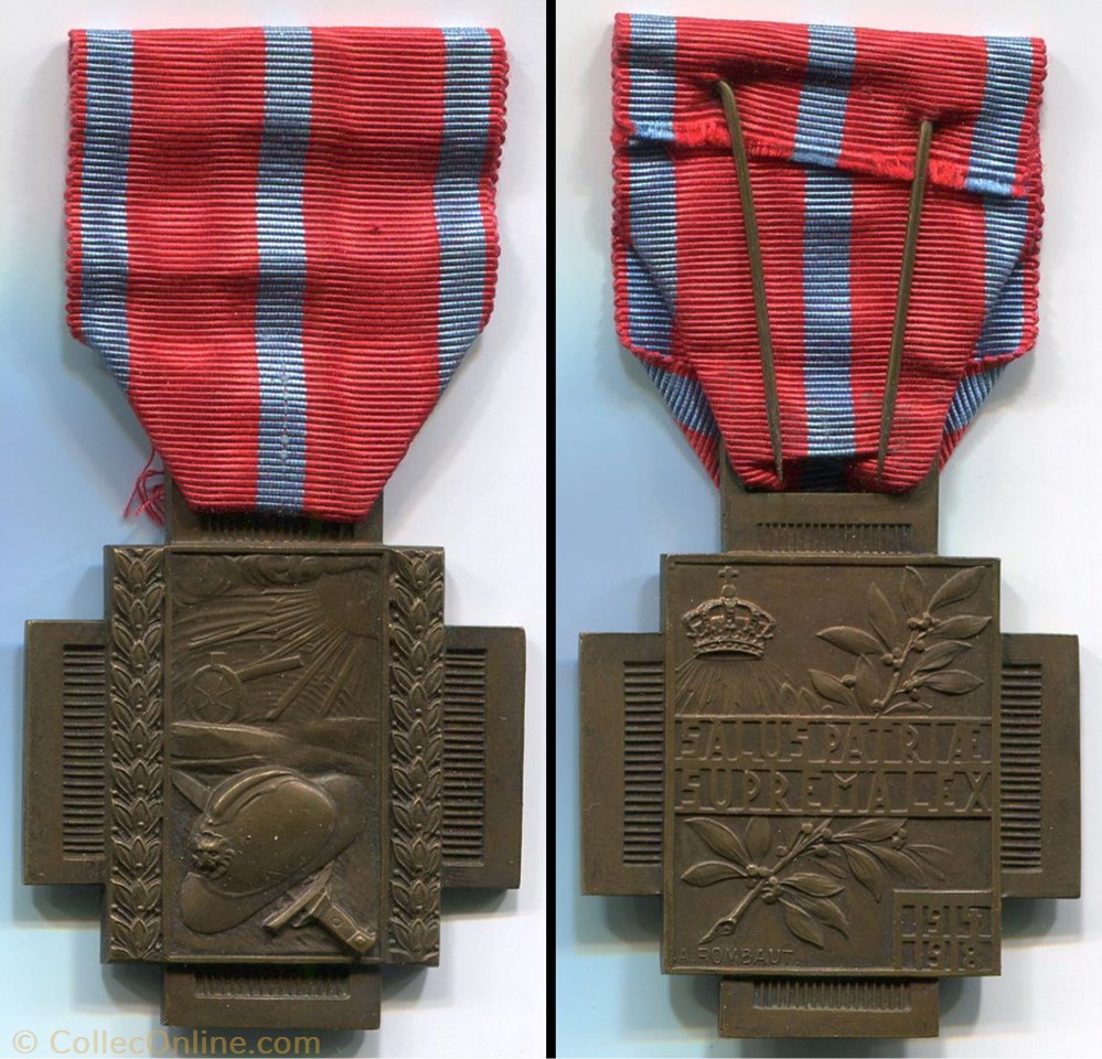 militarium medaille insigne croix du feu belgique
