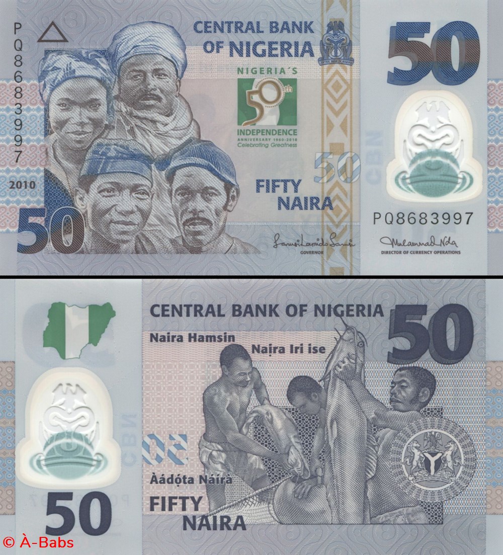 billets afrique nigeria pick 37 50 naira 2010
