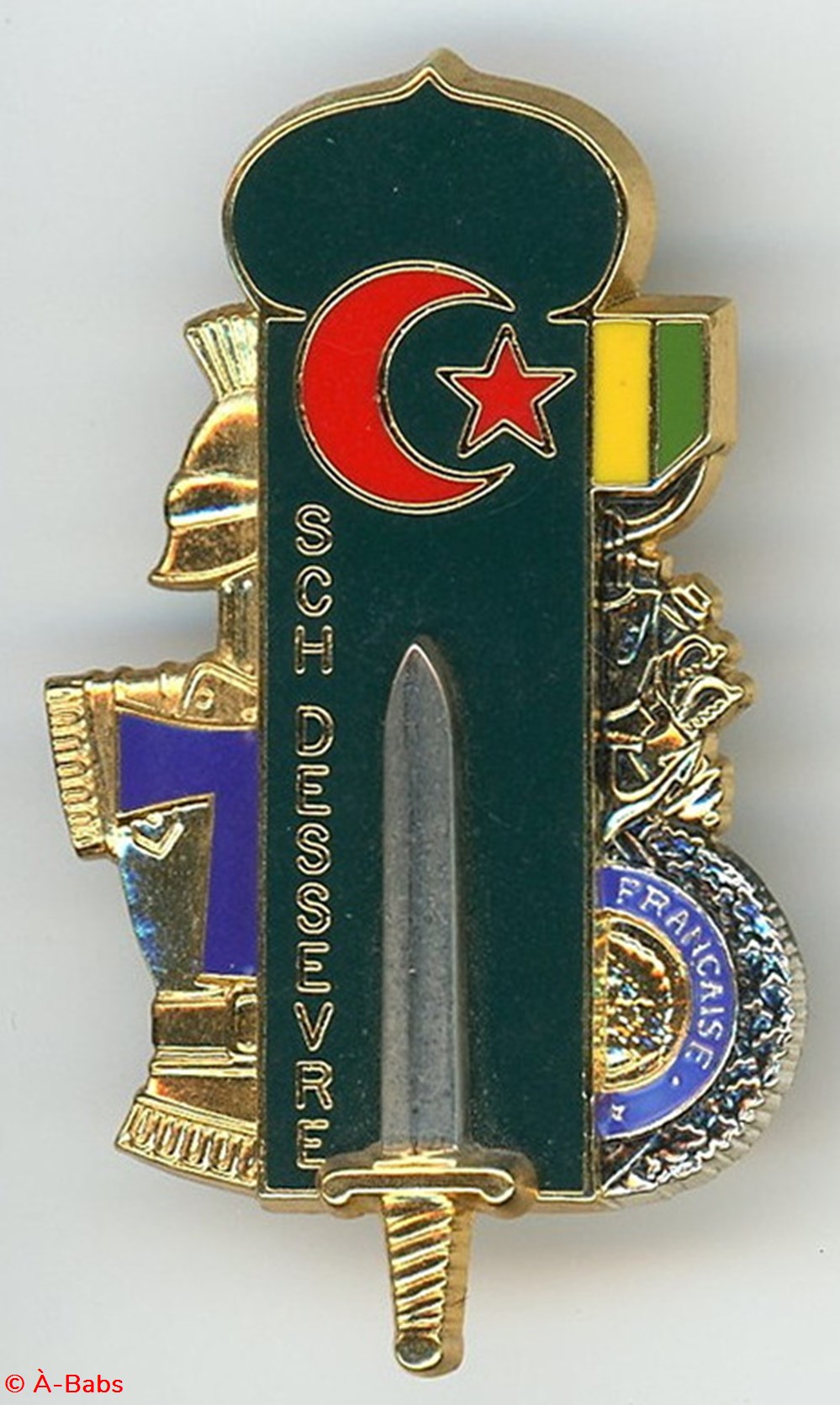 militaria medailles insignes insigne promo dessevre sch 77 esoa trans glaive 35 mm