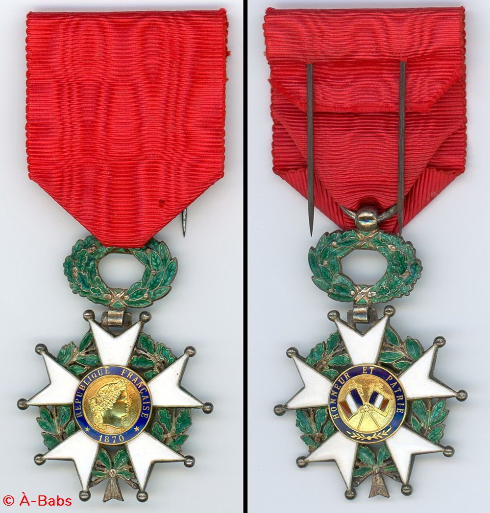 Croix de Chevalier de la Légion d'Honneur militaria medailles insignes croix de chevalier de la legion honneur