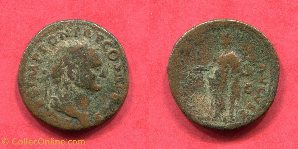 monnaie antique jc ap romaine republicaine imperiale titus pax avgvst ric