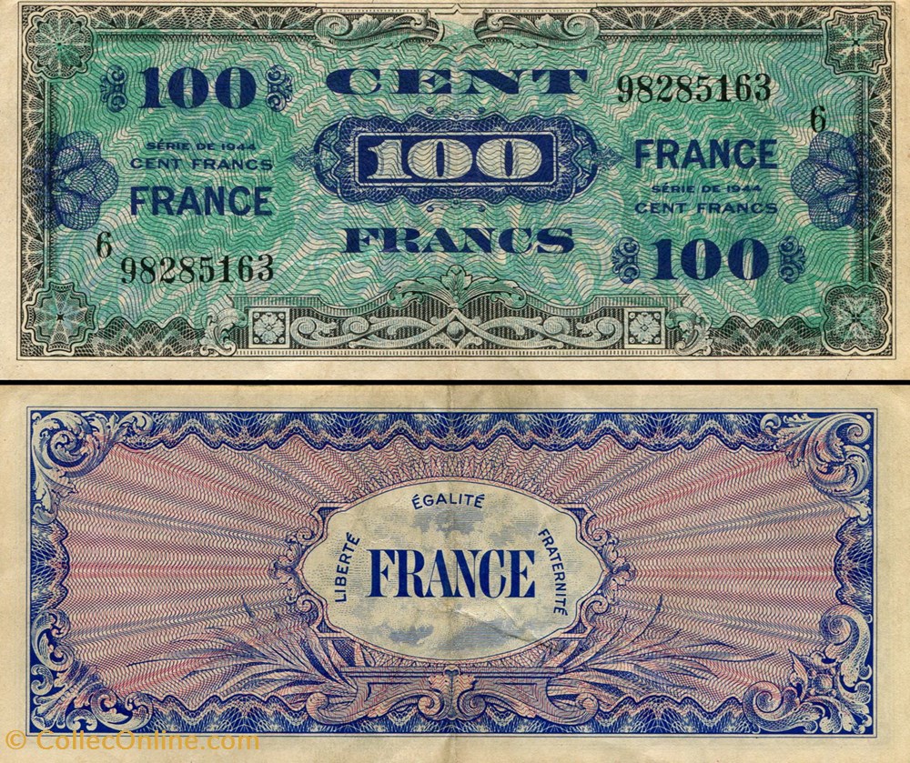 billets europe france pick 123c 100 francs