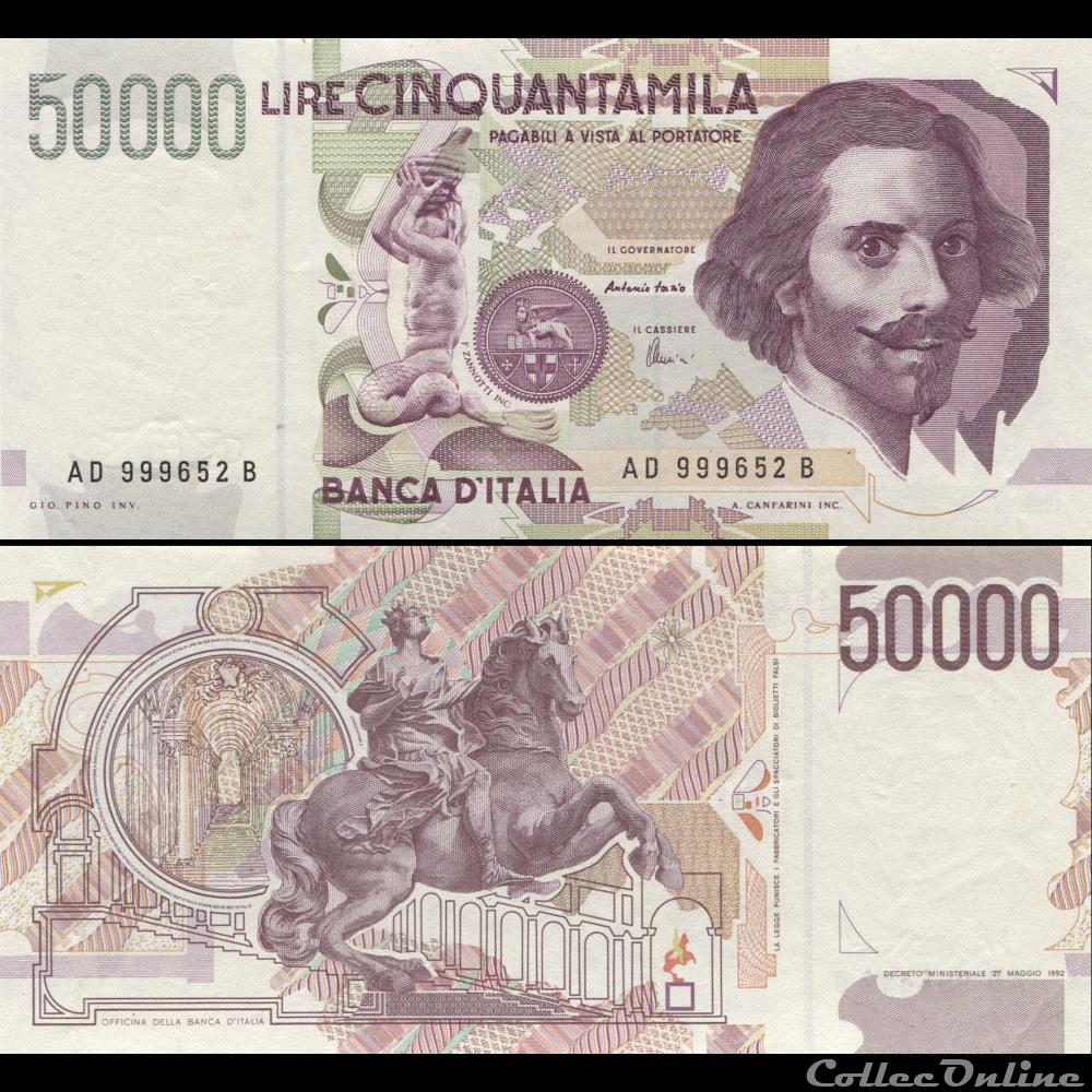 ITALIE - PICK 116 c - 50 000 LIRE - 1997 billet papouasie nouvelle guinee italie pick 116 c 50 000 lire 1997