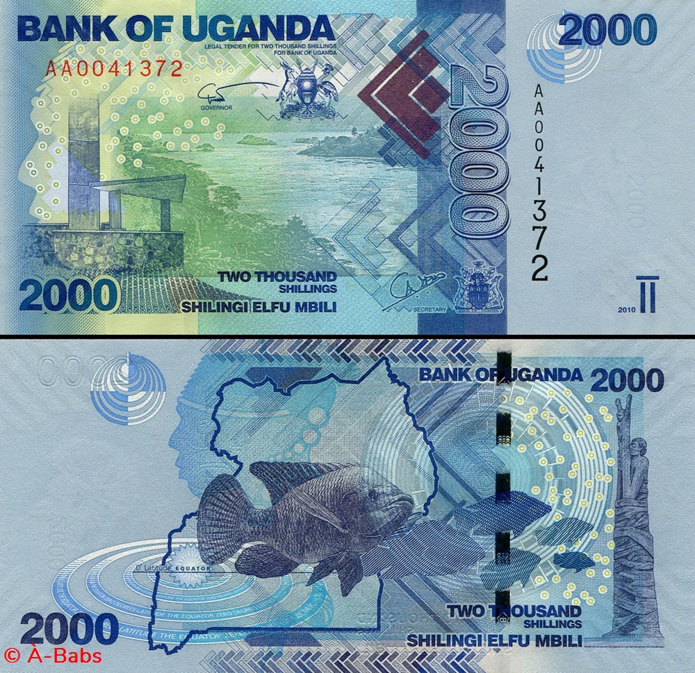 OUGANDA - PICK 50a - 2000 SHILLINGS - 2010 billets afrique ouganda pick 50a 2000 shillings 2010