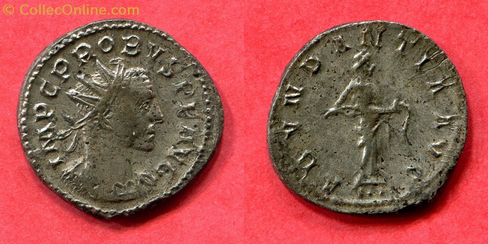 PROBUS - ABVNDANTIA AVG - RIC 60 monnaie antique jc ap romaine republicaine imperiale probus abvndantia avg ric 60