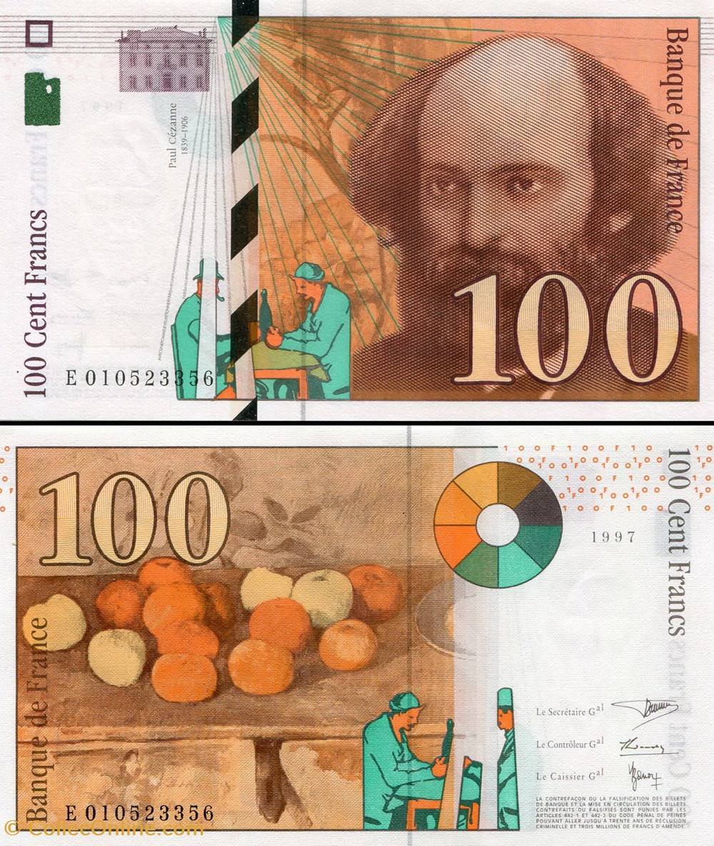 billets europe france 100 francs