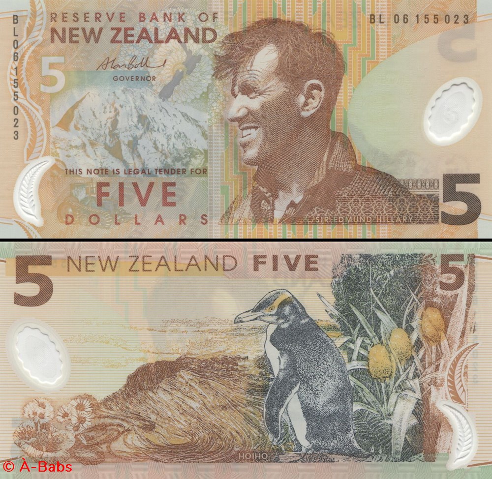 NOUVELLE-ZELANDE - PICK 185 b - 5 DOLLARS - 2006 billets oceanie nouvelle zelande pick 185 b 5 dollars 2006