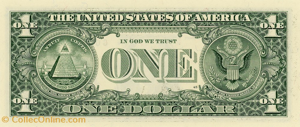 G- 1$ Federal Reserve Notes - Small Size 2003 Series billets amerique du nord etats unis g 1 federal reserve notes small size 2003 series