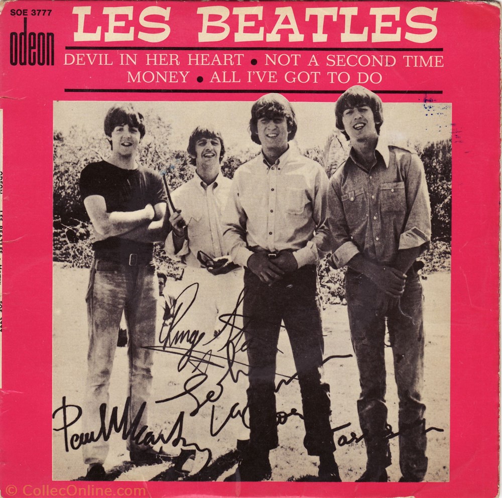 musique instrument vinyle disque tour the beatles money