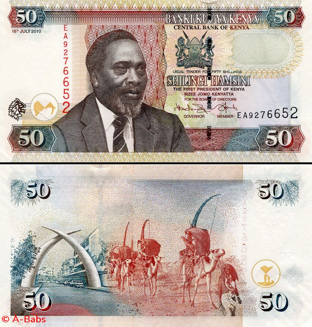 billets afrique kenya pick 47 e 50 shillings 2010