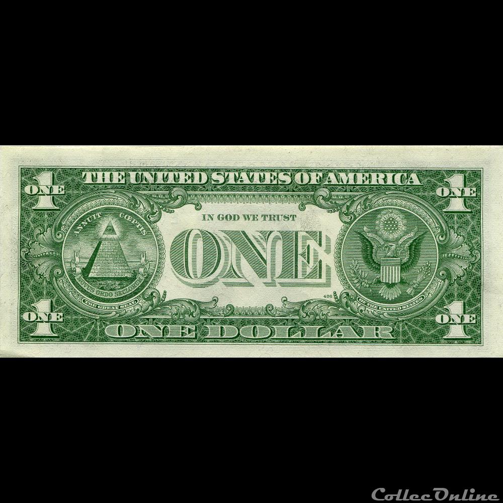 E- 1$ Federal Reserve Notes - Small Size 1963A Series billet amerique du nord etat uni e 1 federal reserve notes small size 1963a series