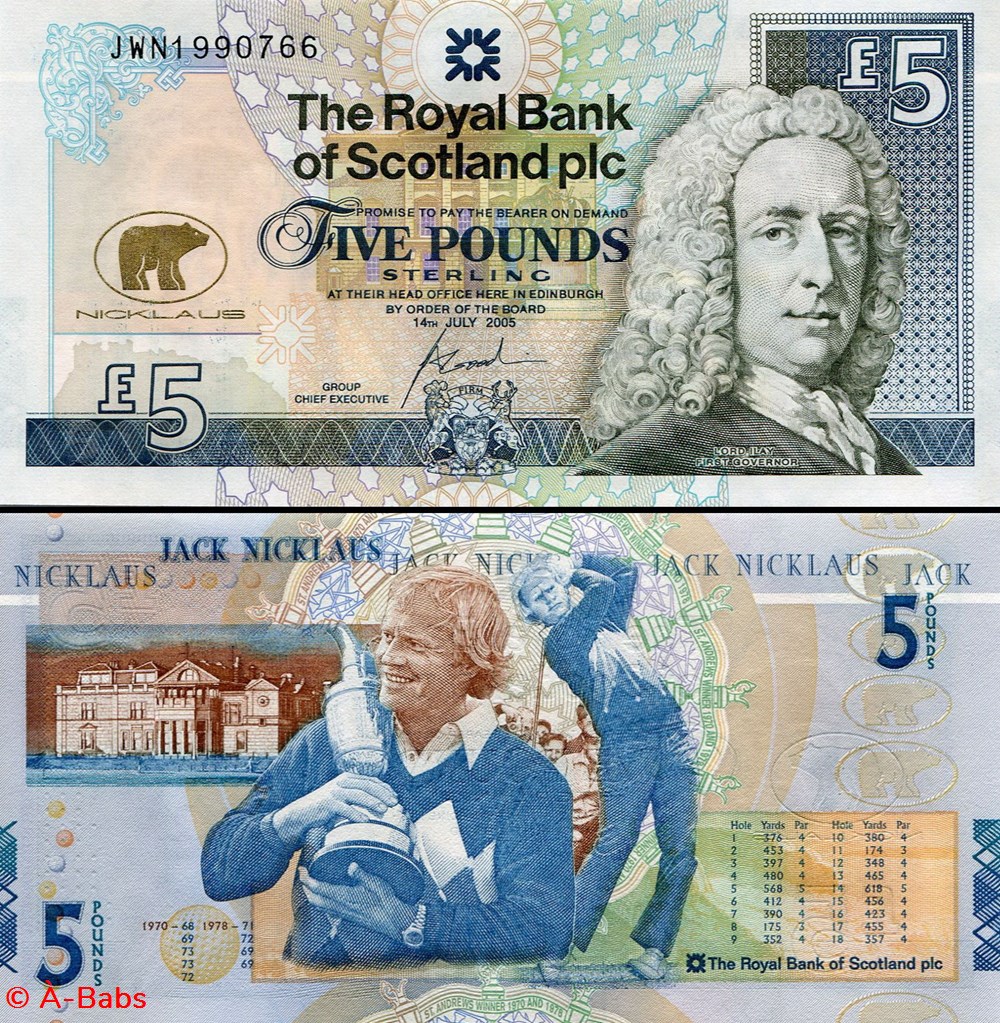 ÉCOSSE - PICK 365 - 5 POUND - ROYAL BANK OF SCOTLAND - 2005 billets europe ecosse pick 365 5 pound royal bank of scotland 2005