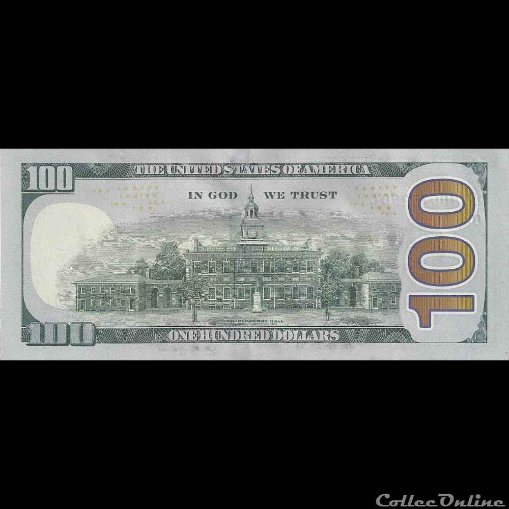 100$ Federal Reserve Notes - Small Size 2009A Series billets amerique du nord etats unis 100 federal reserve notes small size 2009a series