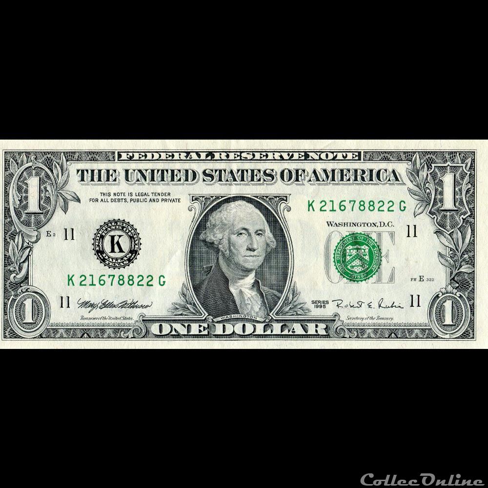 K- 1$ Federal Reserve Notes - Small Size 1995 Series billet etat uni kenya k 1 federal reserve notes small size 1995 series