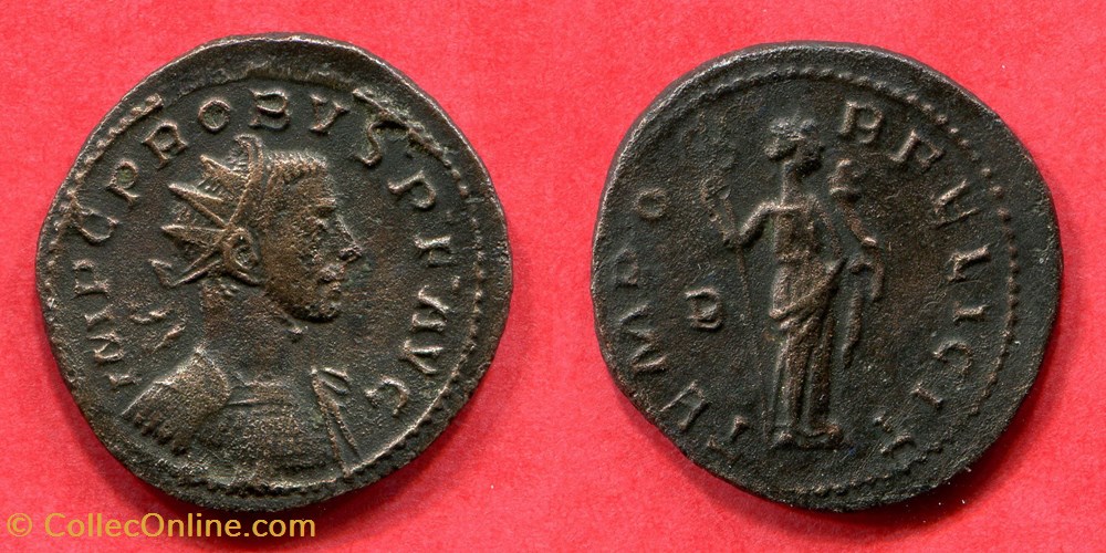 PROBUS - TEMPO-R FELICIT - RIC 129 monnaie antique av jc a ap romaine republicaine imperiale probus tempo r felicit ric 129